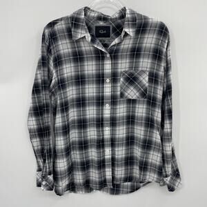 RAILS Plaid Shirt Long Sleeve Button Up Top Womens Size L Lightweight Layer